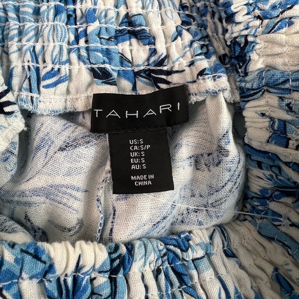 NEW Tahari Linen Print Wide Leg Pants SZ-S - Picture 7 of 10